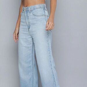 Vintage Y2k Lee Blue Denim Jeans Barrel Leg Relaxed Fit Old School Size 33